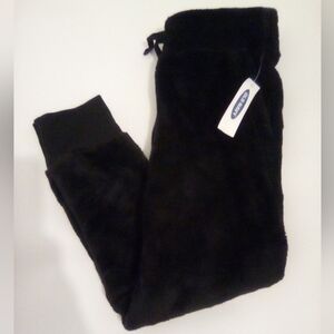 Old Navy Kids Fuzzy Sherpa J Black Jack Pants Size M (8) Cozy Fall Winter